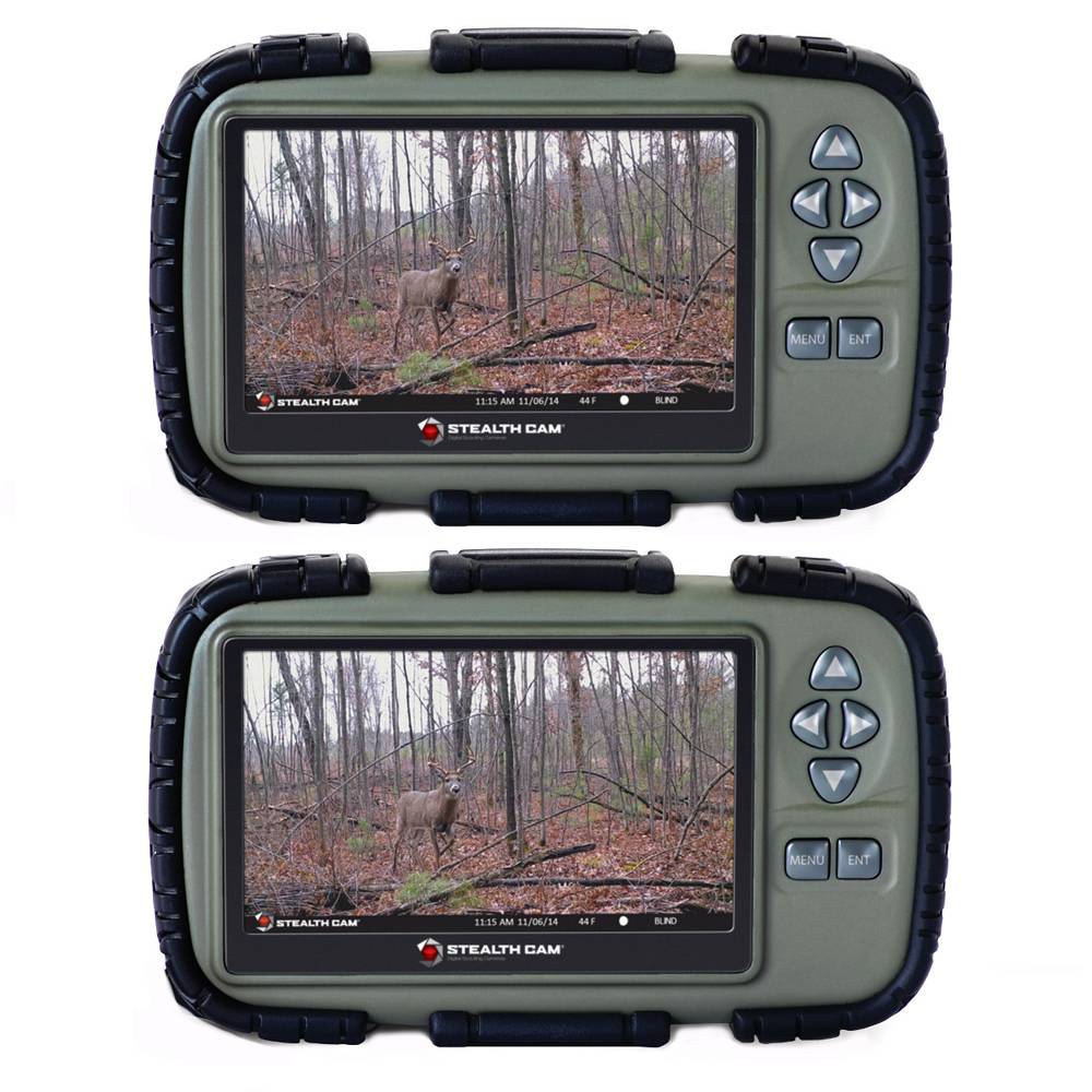 Stealth Cam CRV43 4.3" LCD Screen Game Photo Viewer and SD Card Reader (2-Pack)