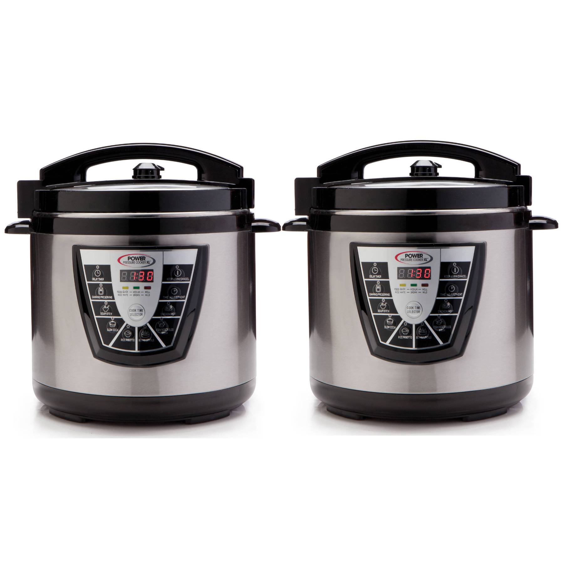 Power Pressure Cooker XL (6-Quart, Silver) (2 Pack)