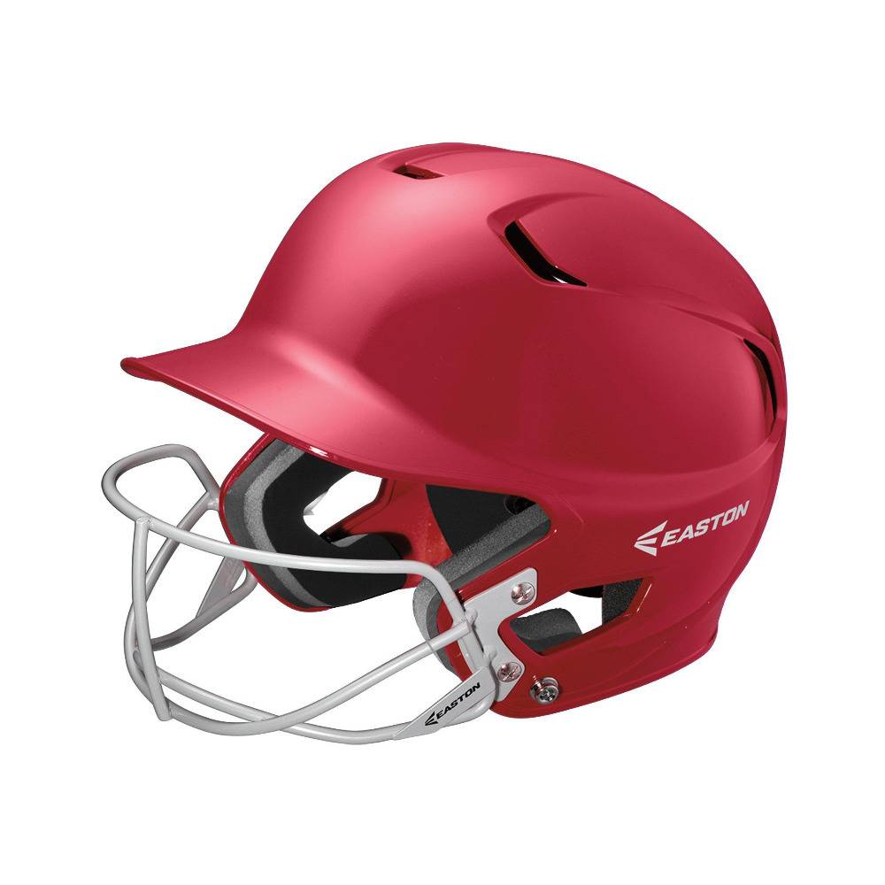 Easton Junior Z5 Batting Helmet with SB Mask (Red)