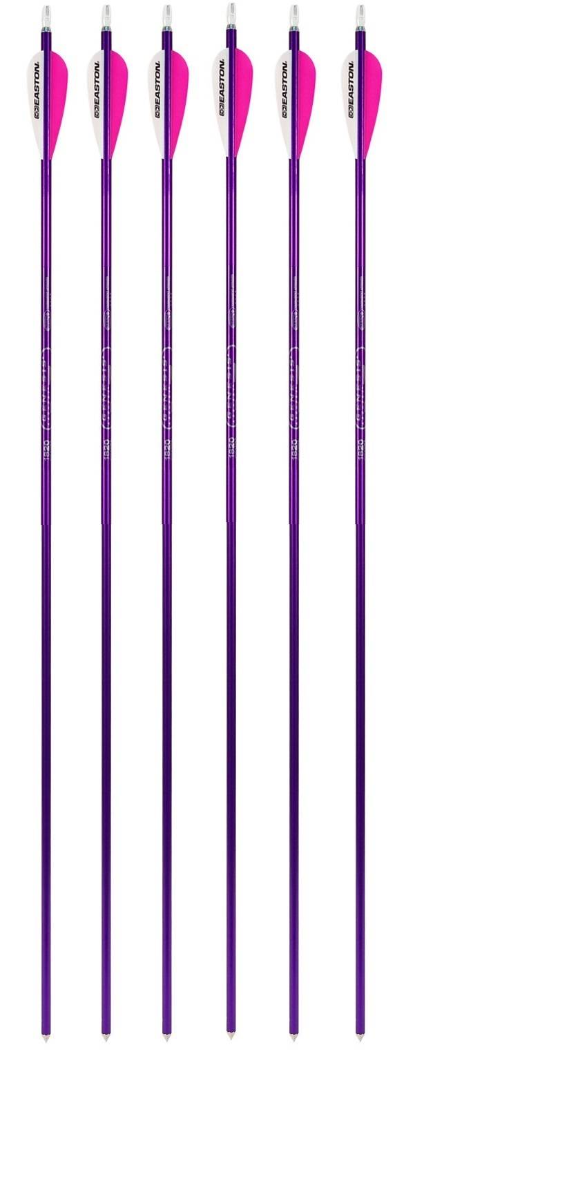 Genesis Archery Easton XX75 30" NASP Arrows for Genesis Bows (6-pack, Purple)