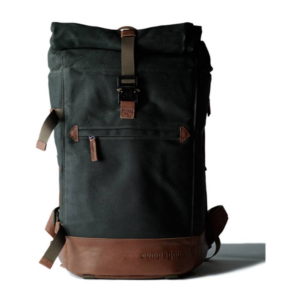 Compagnon "The Backpack" Camera and Laptop Knapsack (Green/ Brown)