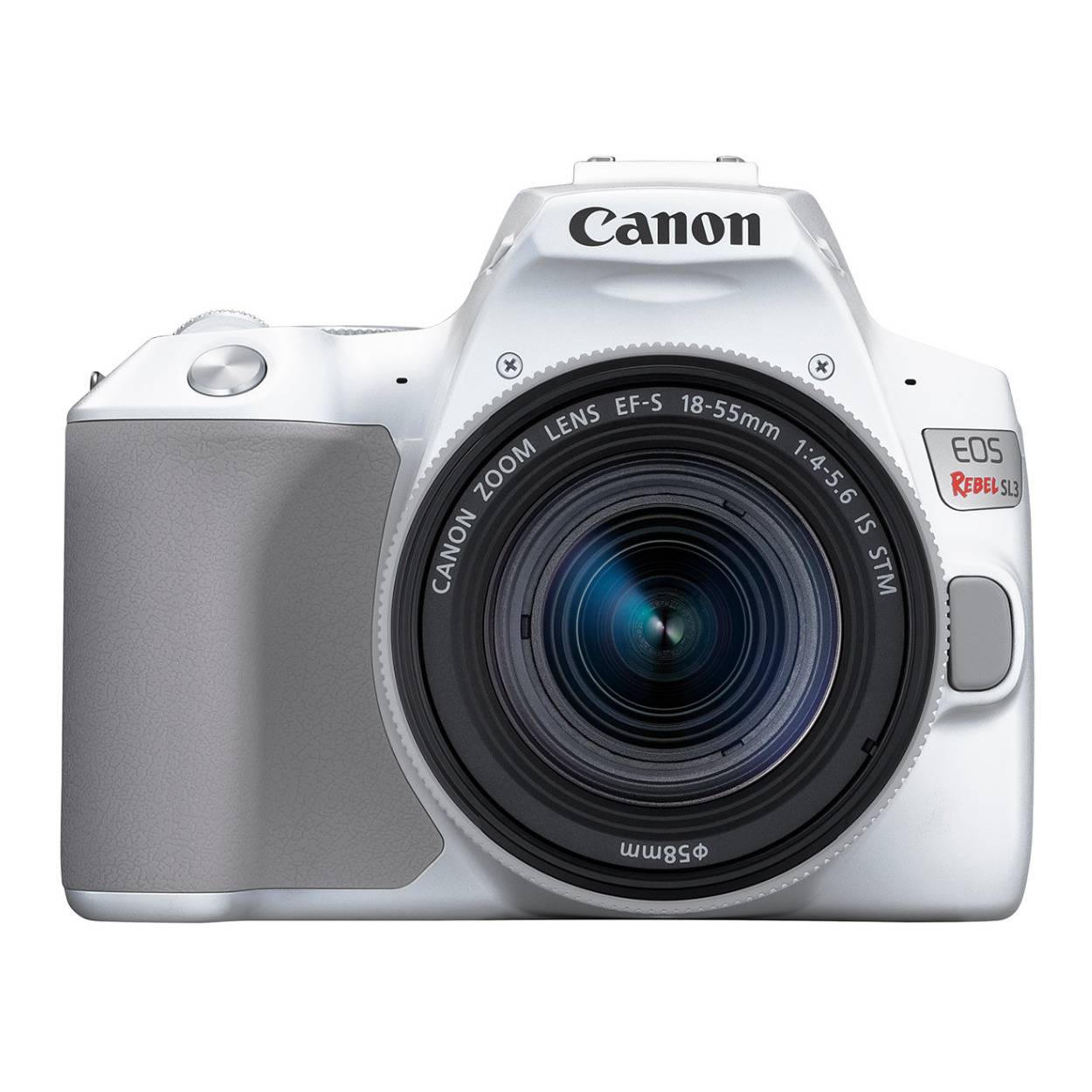 Canon EOS Rebel SL3 DSLR Camera with EF-S 18-55mm f/4-5.6 IS STM Lens (White)