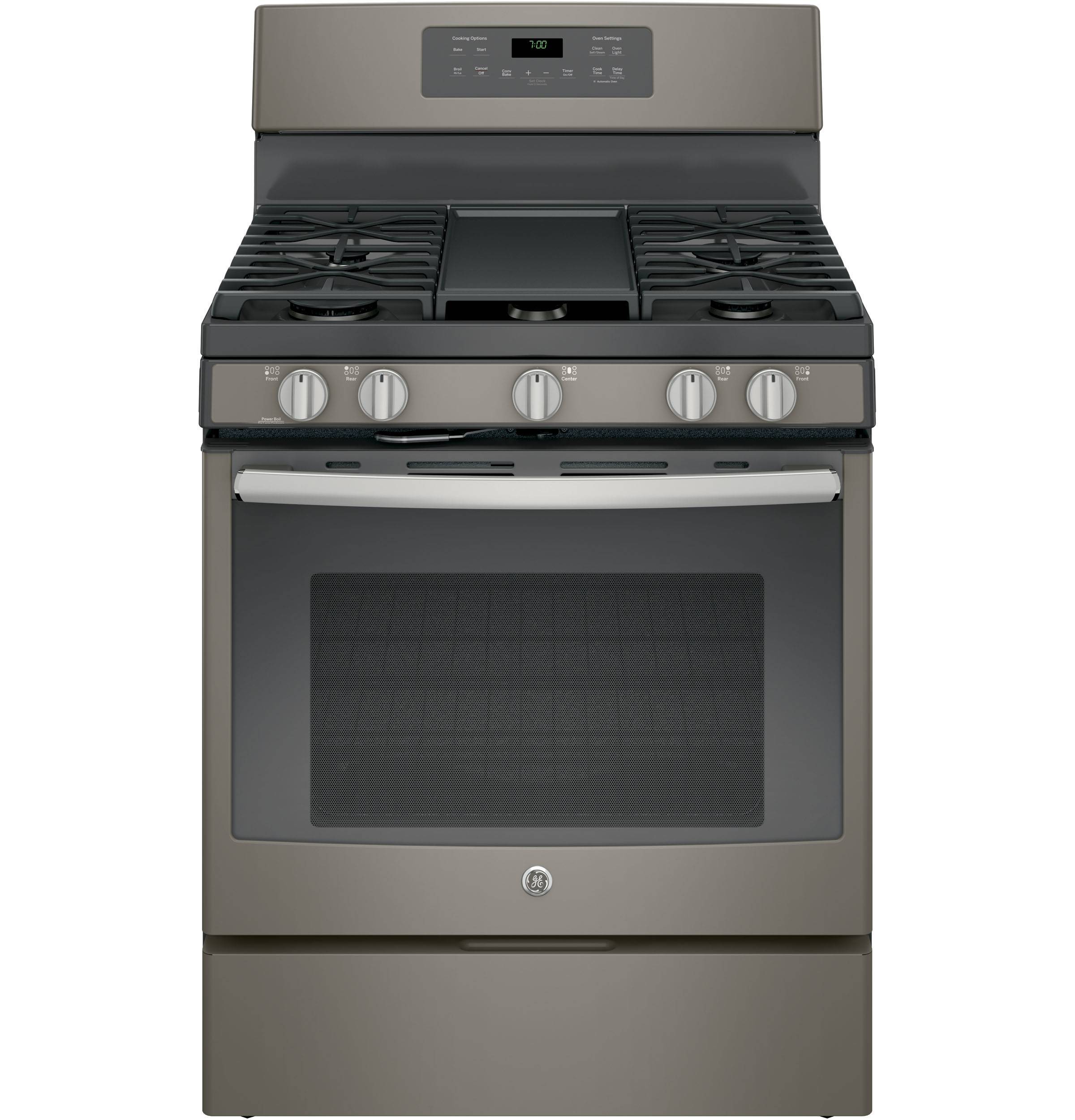 GE® 30" Free-Standing Gas Convection Range (Slate)