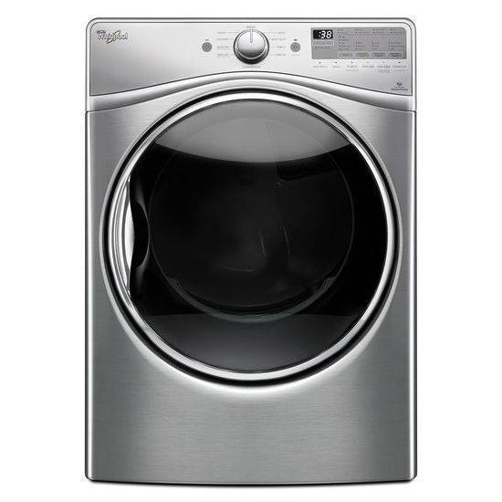Whirlpool 7.4 cu.ft Front Load Electric Dryer with Advanced Moisture Sensing, EcoBoost™ (Diamond Steel)