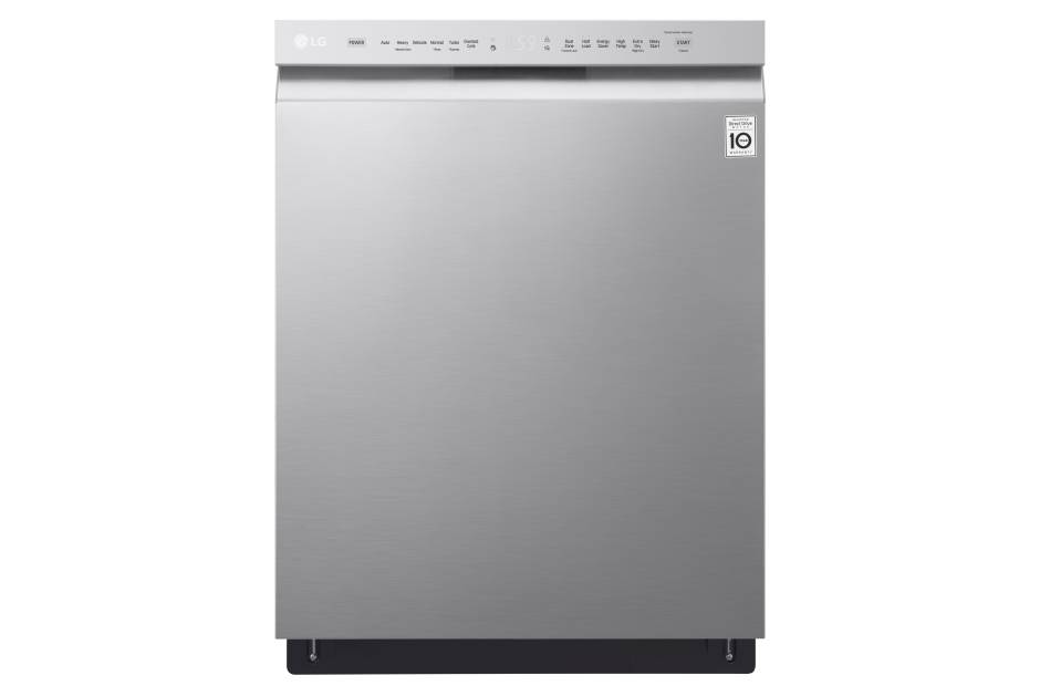 LG Front Control Dishwasher with QuadWash™ and EasyRack™ Plus (Stainless Steel)