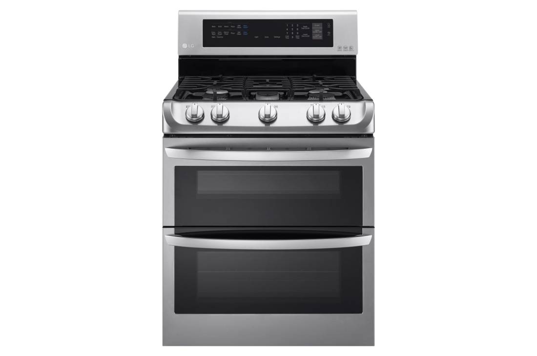 LG 6.9 cu. ft. Gas Double Oven Range with ProBake Convection® and EasyClean® (Stainless Steel)