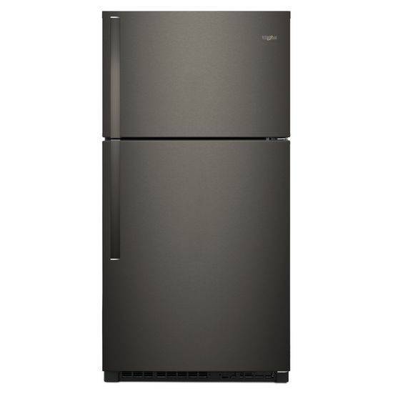 Whirlpool 33-inch Wide Top Freezer Refrigerator - 21 cu. ft. (Black Stainless)