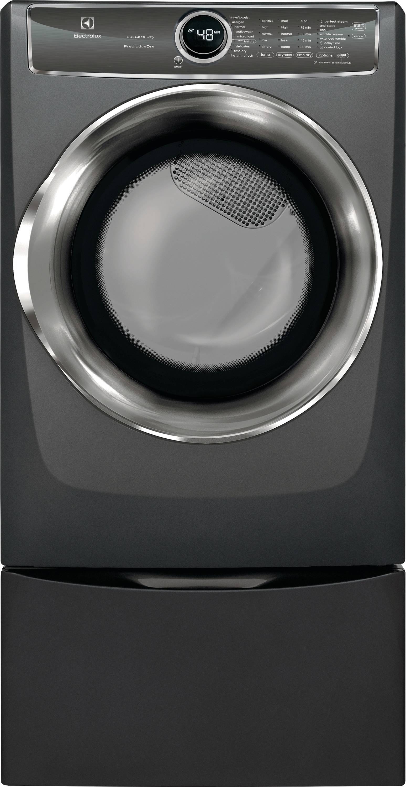 Electrolux Front Load Perfect Steam™ Gas Dryer with PredictiveDry™ and Instant Refresh - 8.0. Cu. Ft. (Titanium)