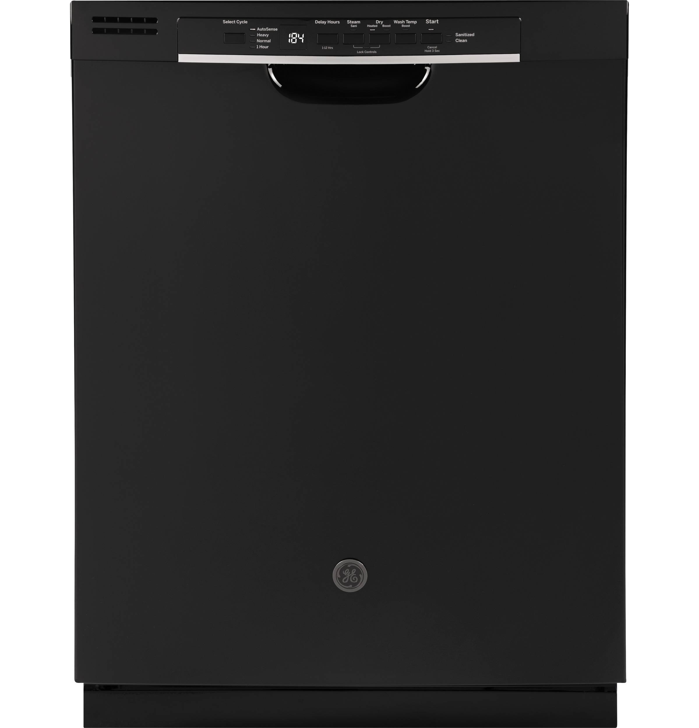 GE® Dishwasher with Front Controls (Black)