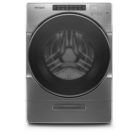 Whirlpool 4.5 cu. ft. Closet-Depth Front Load Washer with Load & Go™ XL Dispenser (Chrome Shadow)