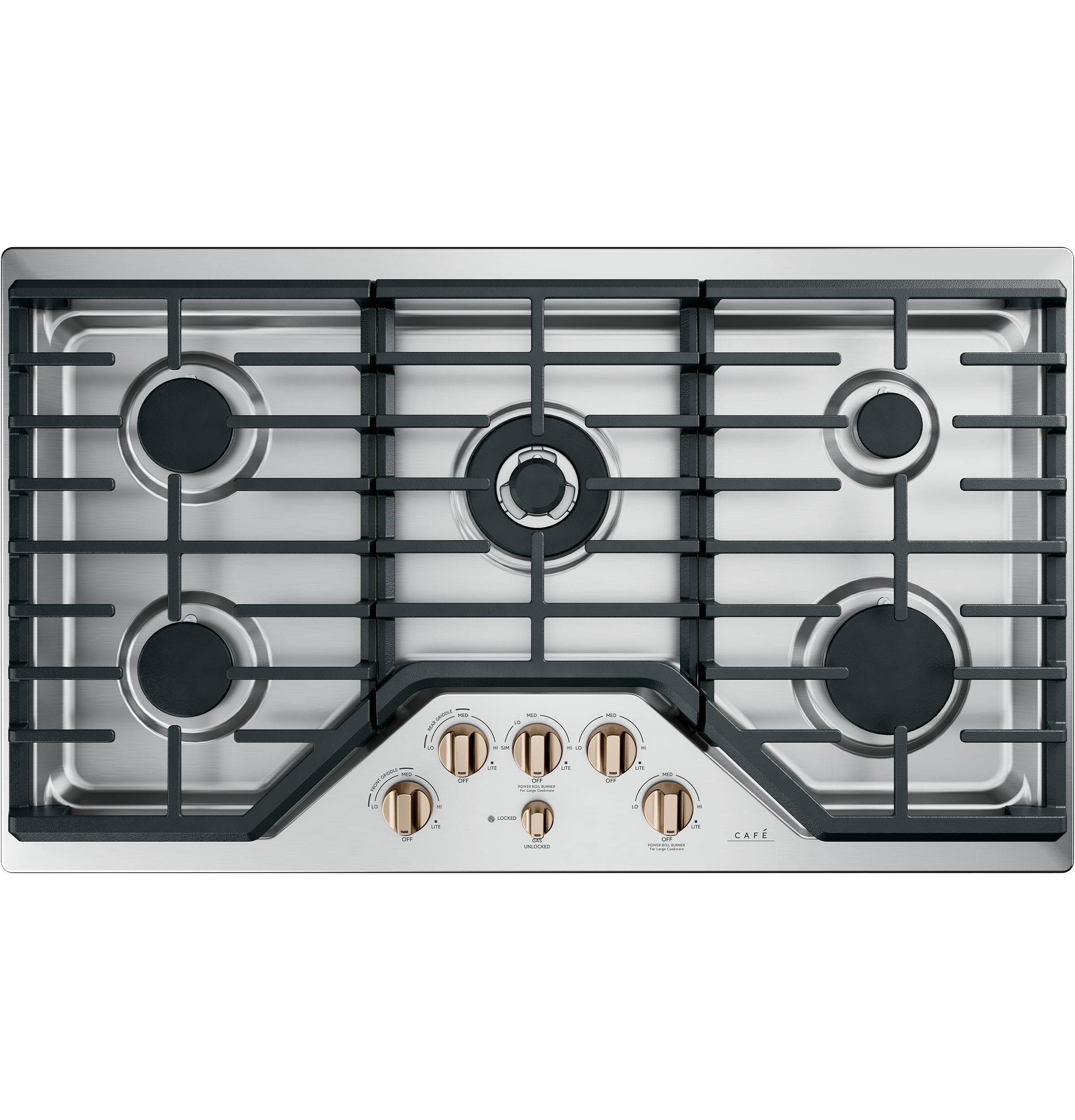 Cafe Café™ 36" Built-In Gas Cooktop (Stainless Steel)