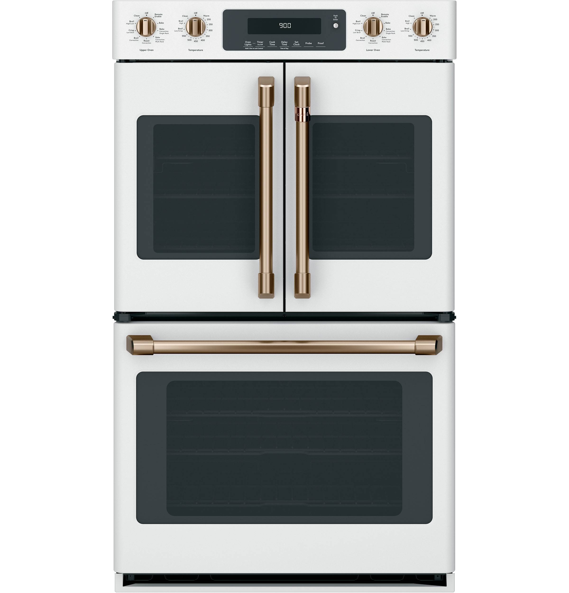 Cafe Café™ 30" Built-In Double Convection Wall Oven (Matte White)
