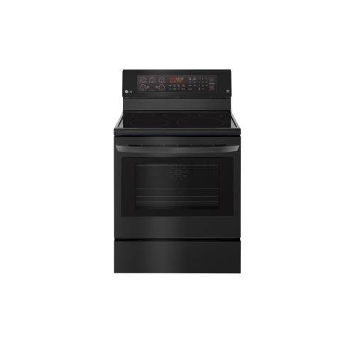 LG 6.3 cu. ft. Electric Single Oven Range with True Convection and EasyClean®  (Black)