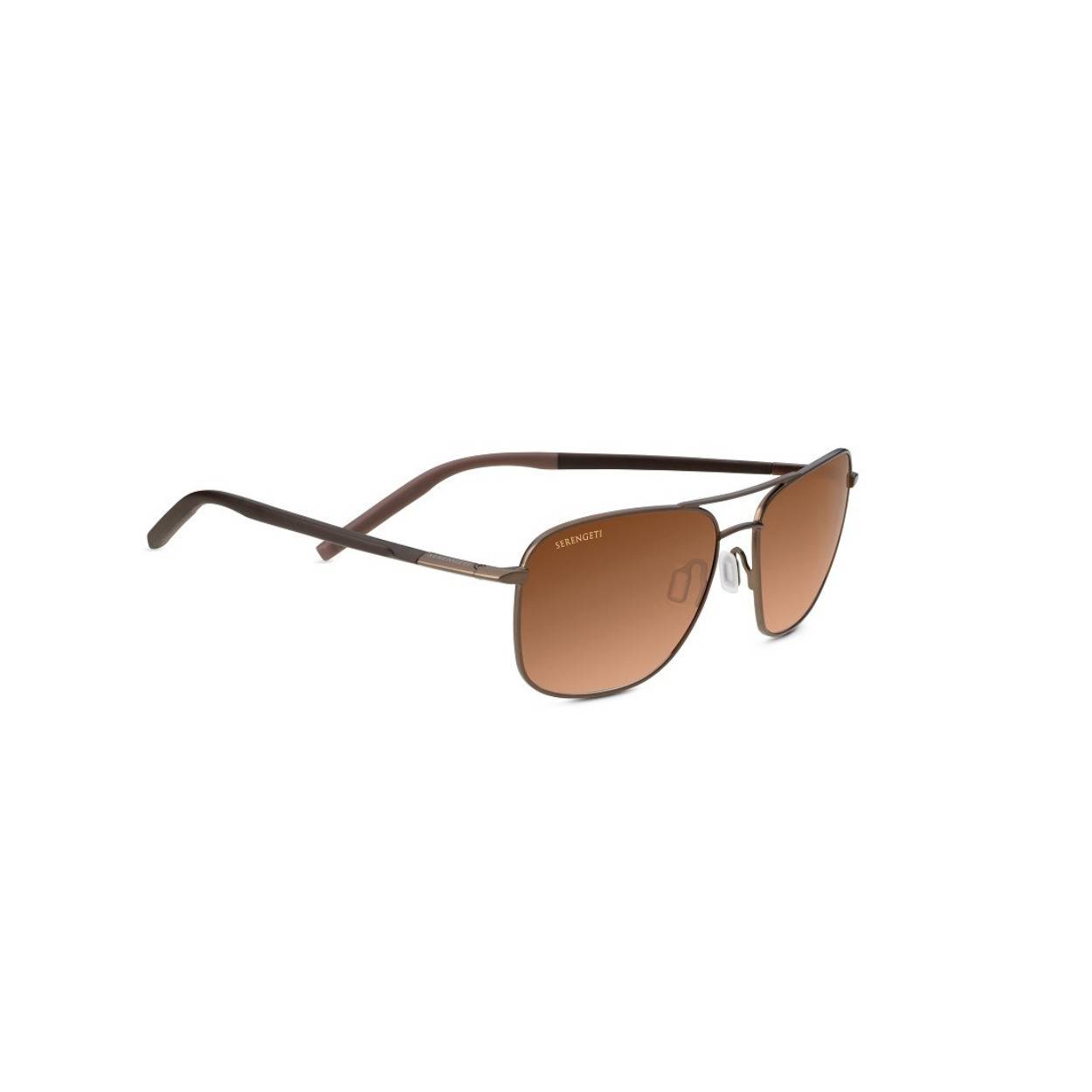 Serengeti Spello 59mm Rectangle Drivers Gradient Sunglasses (Matte Espresso)