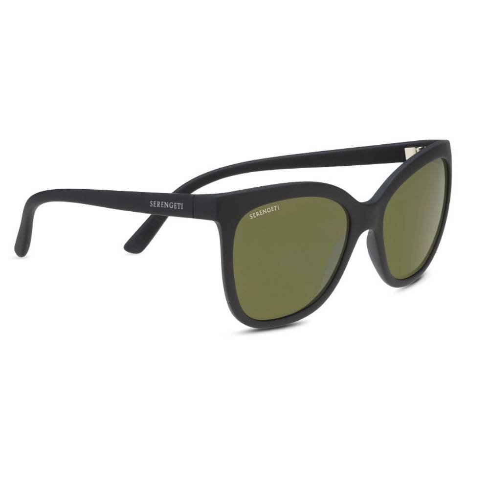 Serengeti Agata 57mm Polarized Sunglasses for Women (Matte Black)