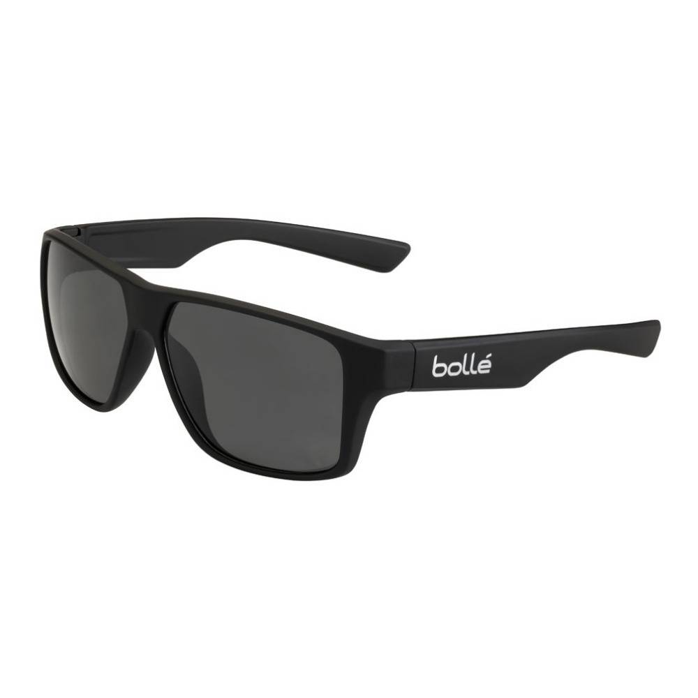 Bolle Brecken 59mm Rectangle HD Polarized TNS Sunglasses (Matte Black)