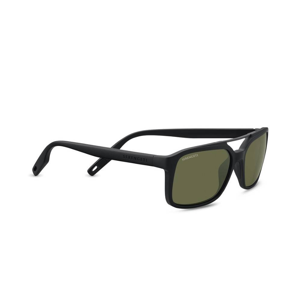 Serengeti Renzo 56mm Polarized 555nm Sunglasses (Matte Black)