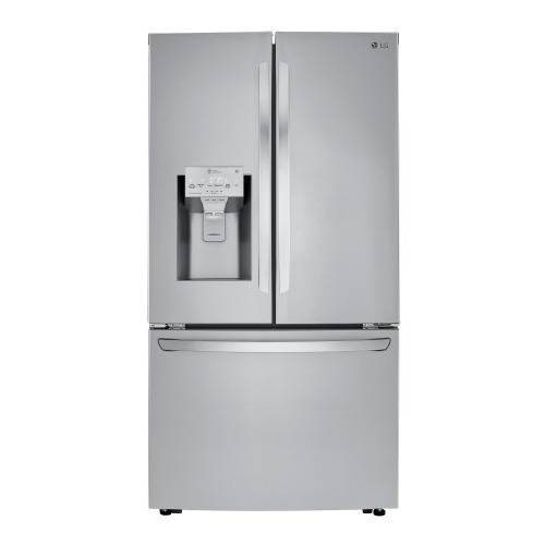 LG 24 cu. ft. Smart wi-fi Enabled French Door Counter-Depth Refrigerator (Stainless Steel)