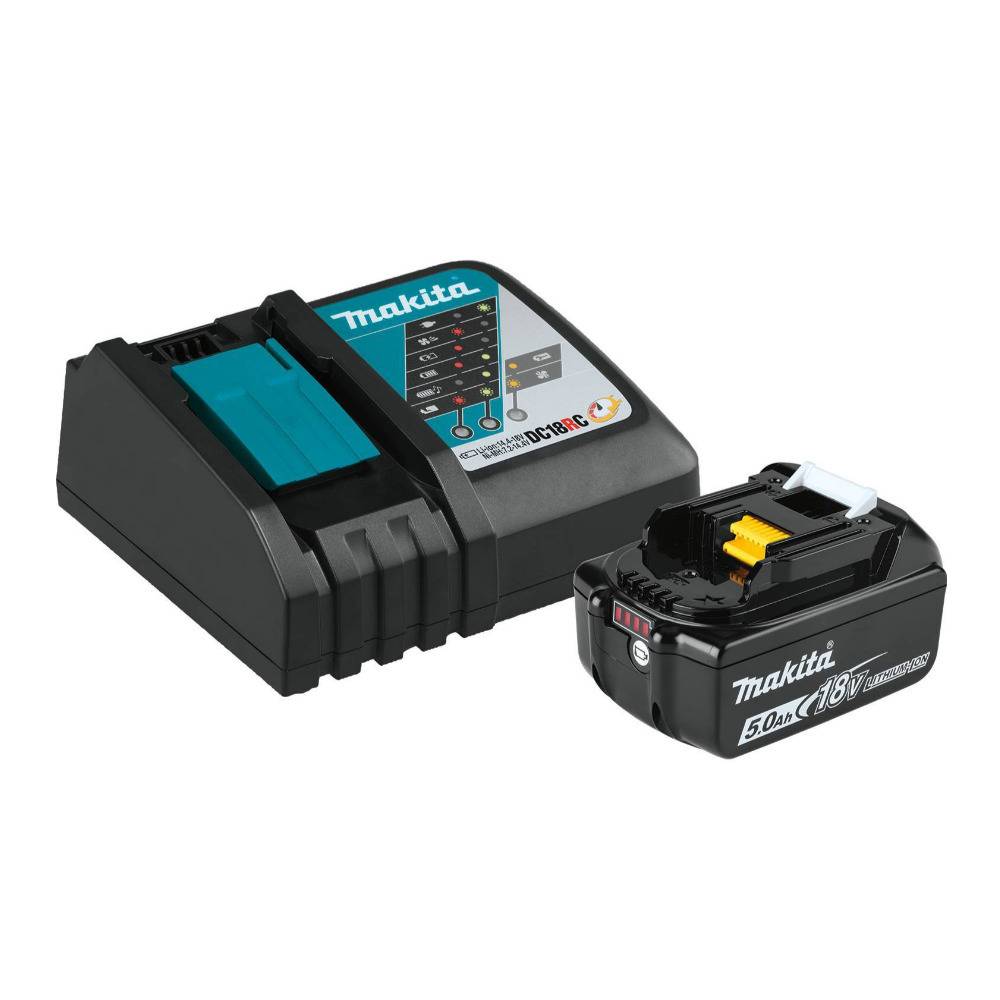Makita 18V LXT Lithium‑Ion Battery and Charger Starter Pack (5.0Ah)
