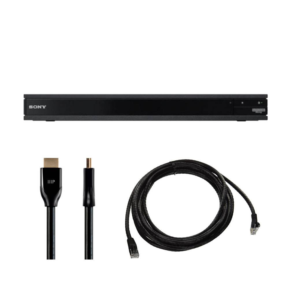 Sony UBP-X800M2 4K Ultra HD Blu-ray Player with HDR and Cables Bundle