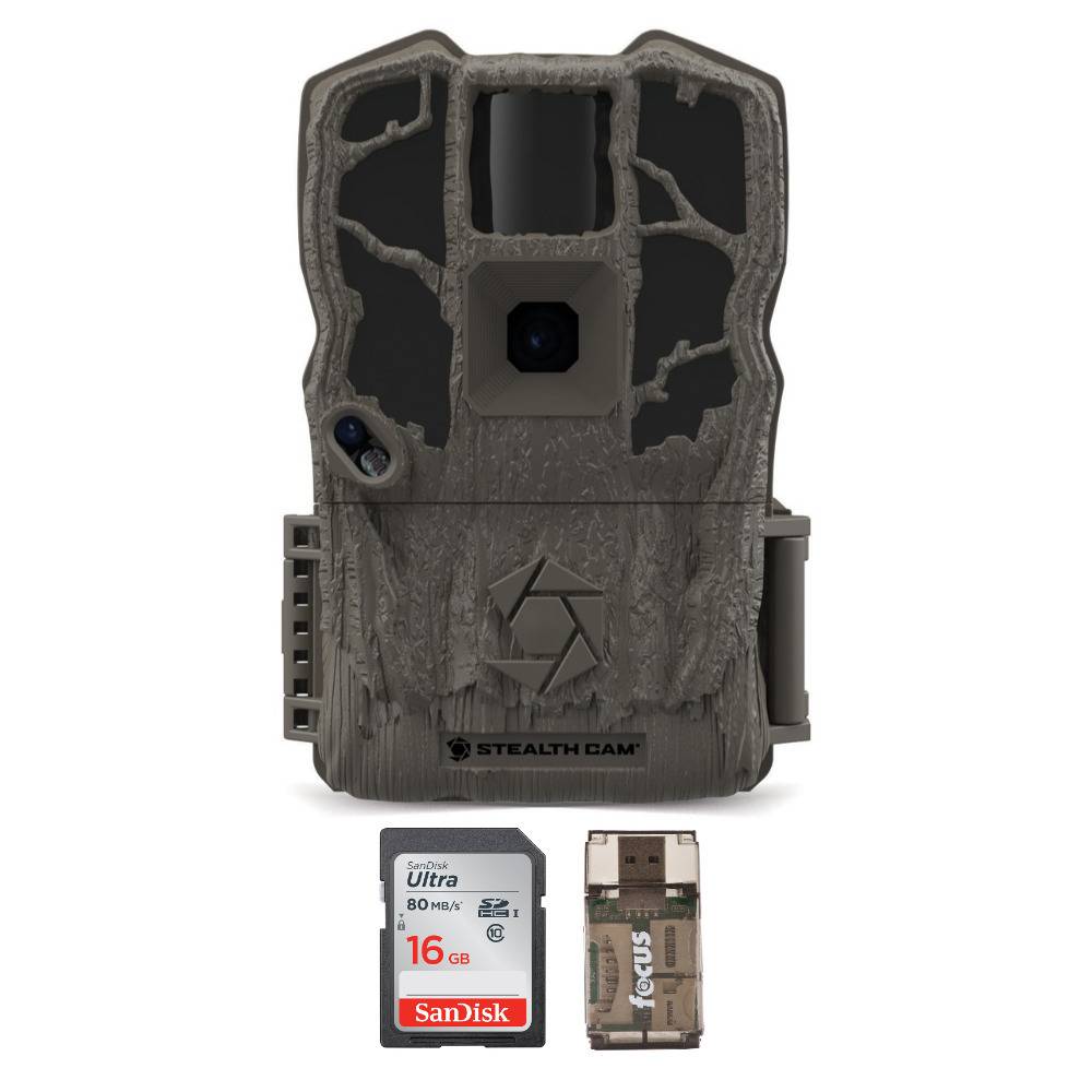 Stealth Cam G34 Max 26MP Trail Camera with 16GB Memory Card and USB Card Reader
