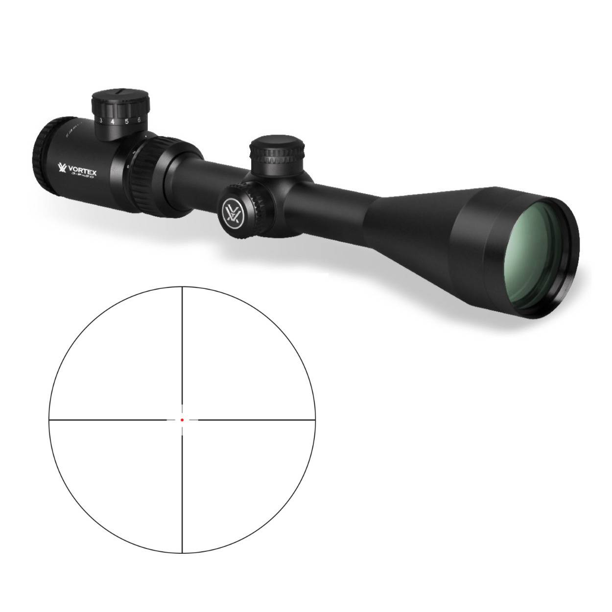 Vortex Crossfire II 3-9x50 Riflescope (V-Brite MOA Reticle)