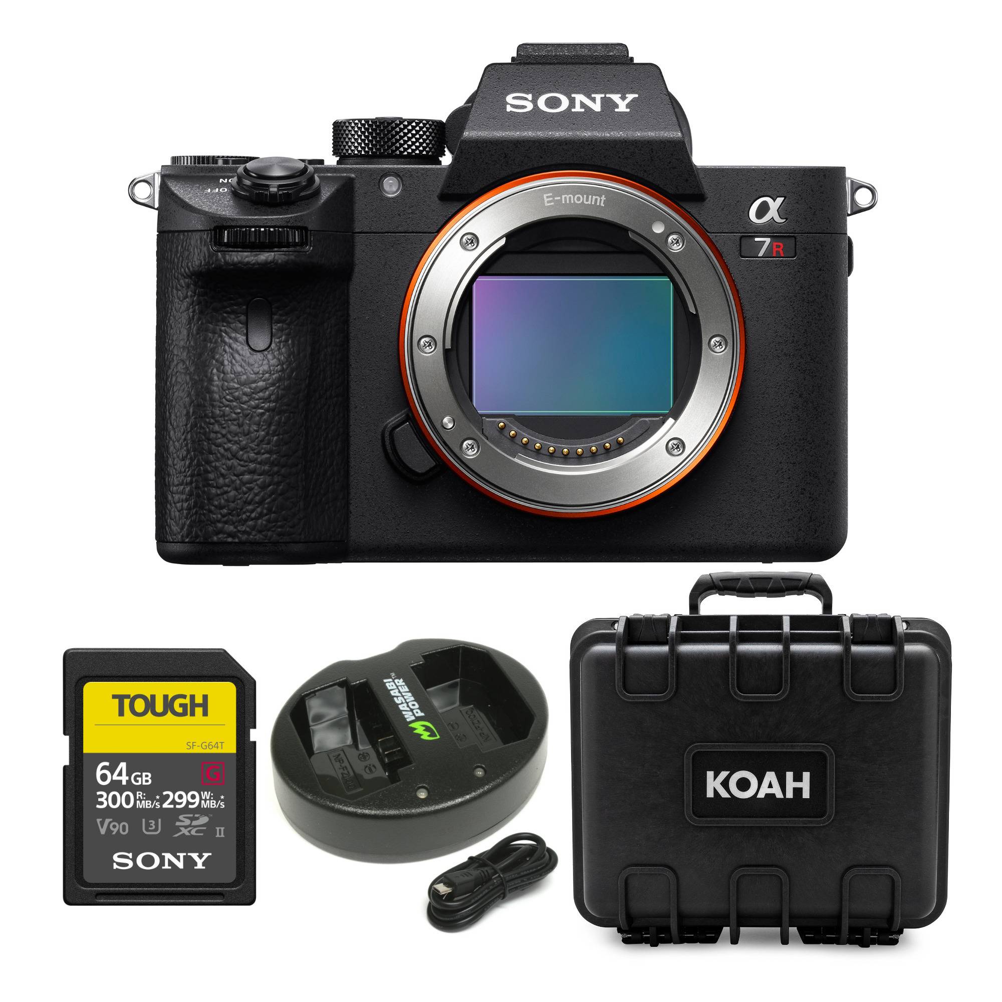 Sony Alpha a7R III A Full-Frame Mirrorless Camera Body with 64GB SD Card and Accessory Bundle