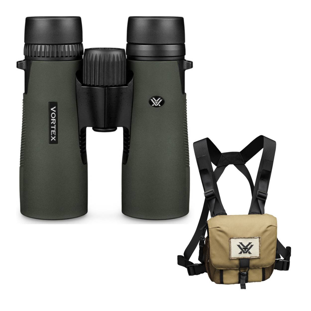 Vortex 10x42 Diamondback HD Roof Prism Binoculars with GlassPak Harness Case