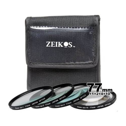 Zeikos 77mm 4-Piece Macro/Close-Up Lens Filter Set