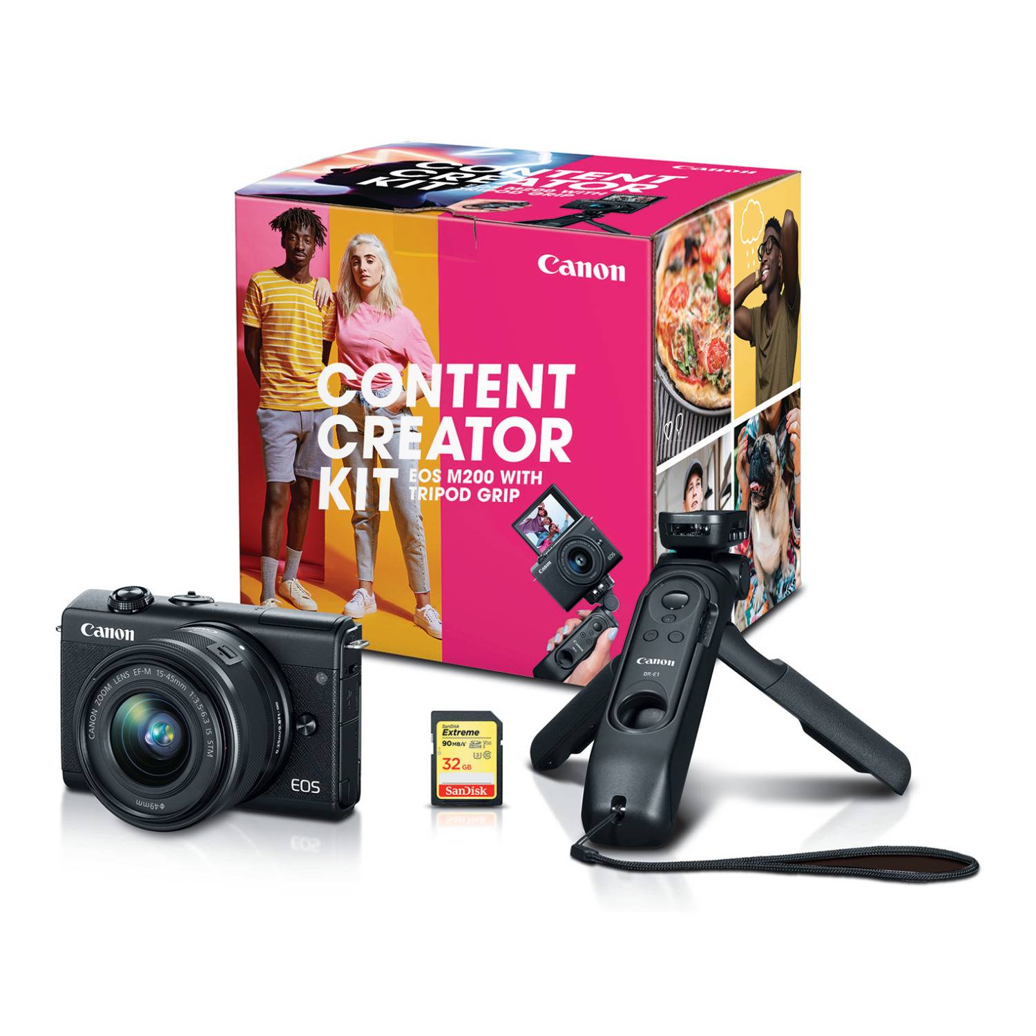 Canon EOS M200 Mirrorless Digital Camera Content Creator Kit