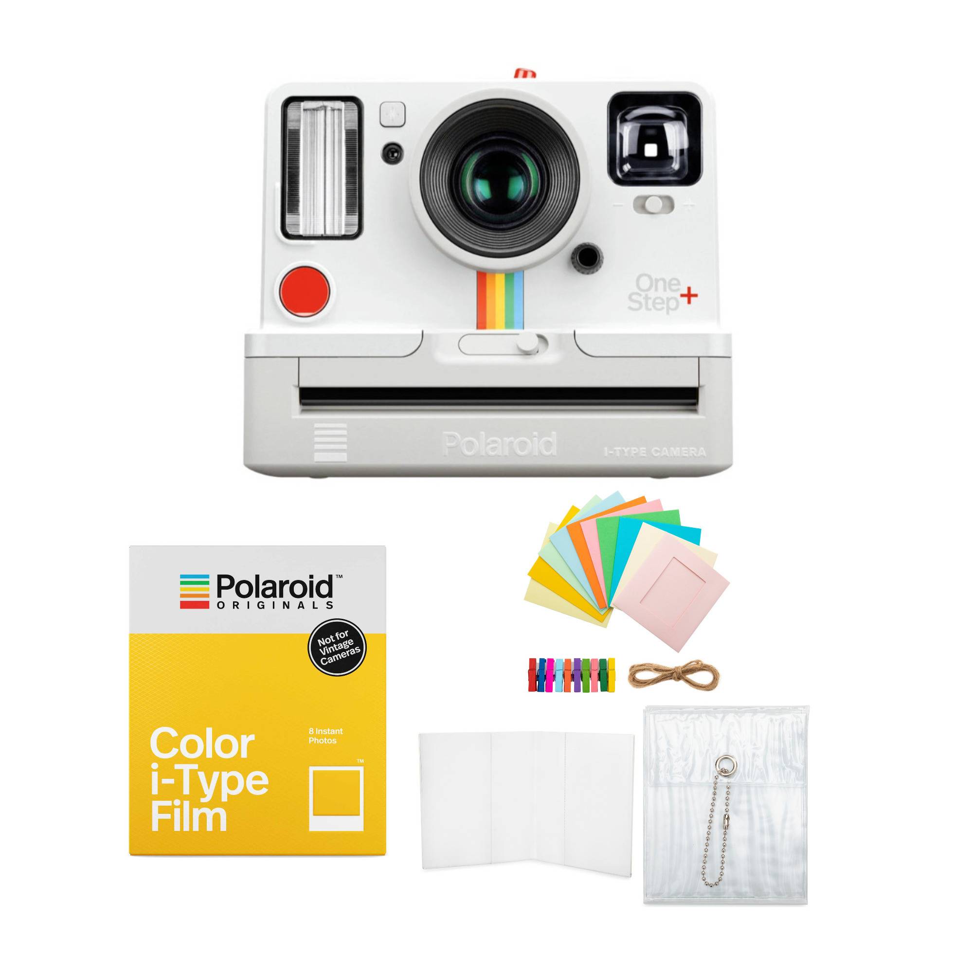Polaroid Originals OneStep+ Viewfinder i-Type Camera (White) with i-Type Color Film Bundle