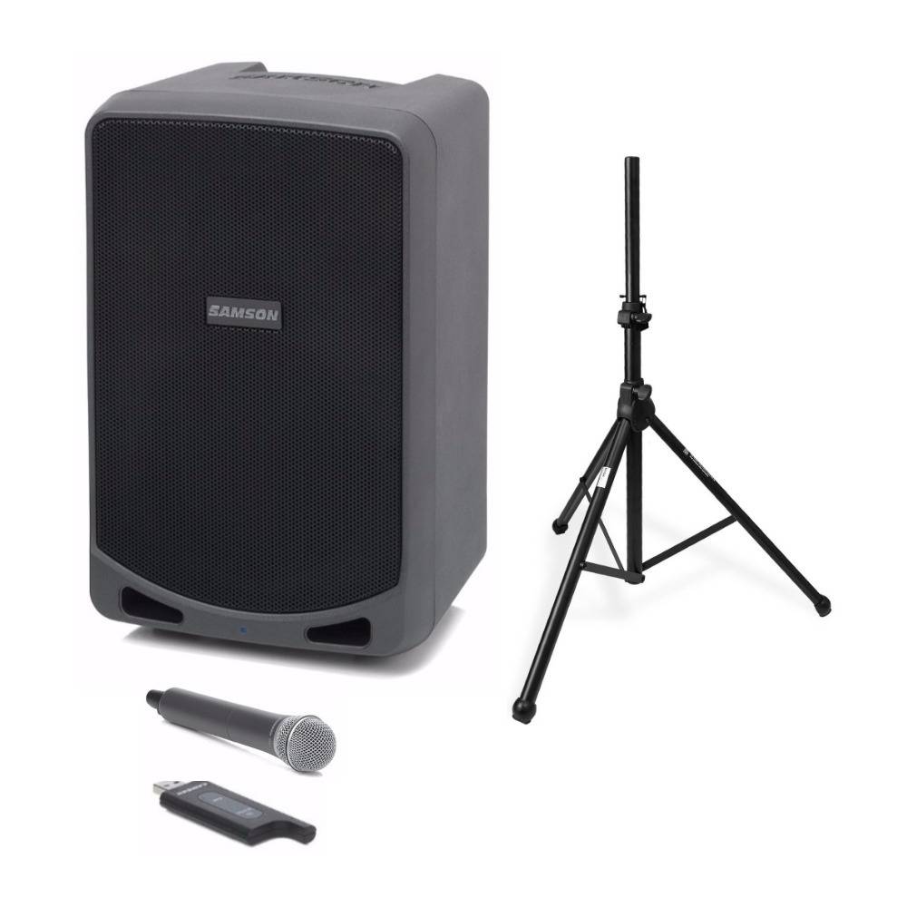 Samson Expedition XP106w Rechargeable Portable PA with Speaker Stand