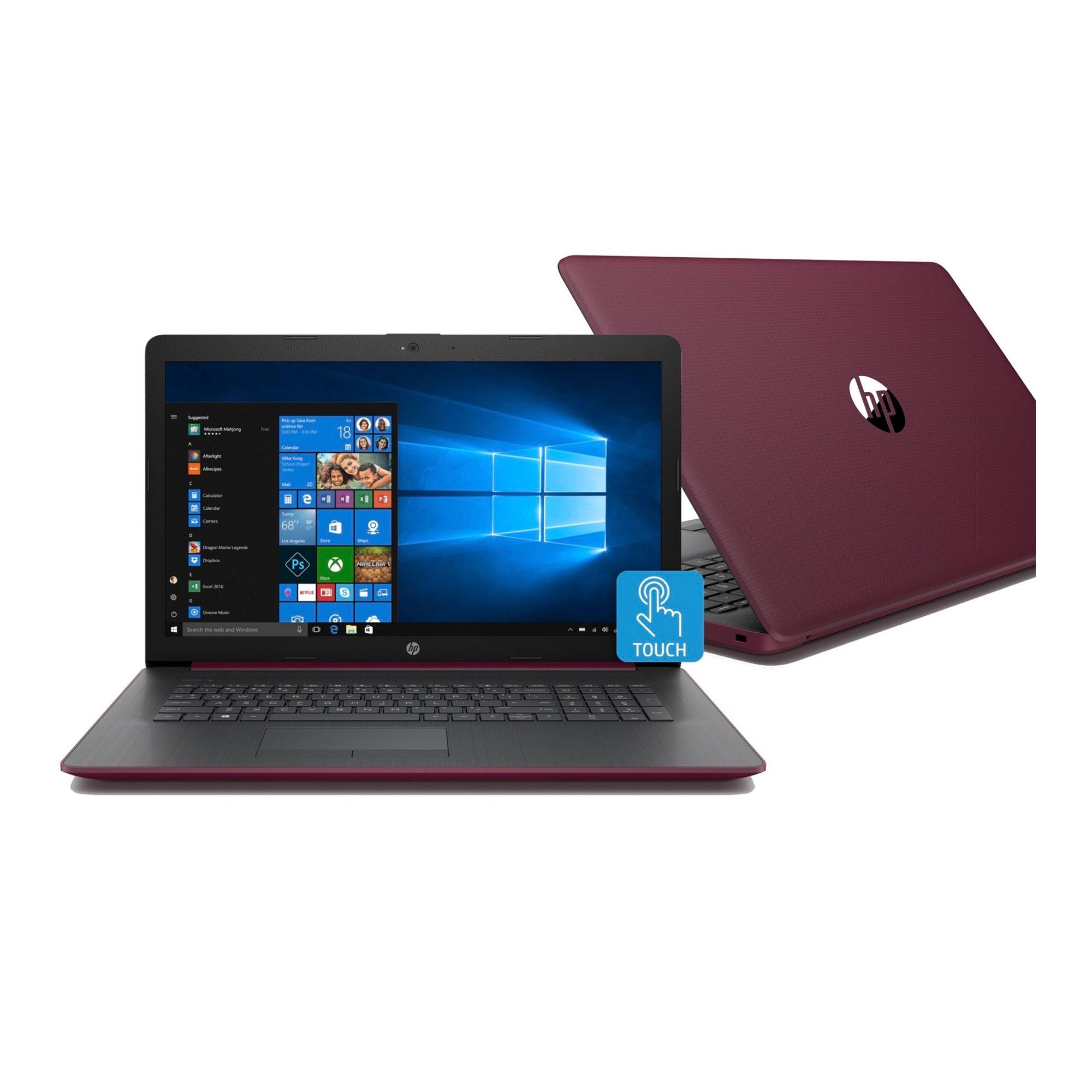 HP 17-CA0012 AMD Ryzen 3 2300U Quad-Core 8GB 1TB HDD 17.3-inch WLED Touch Screen Laptop Microsoft Office 365 Personal