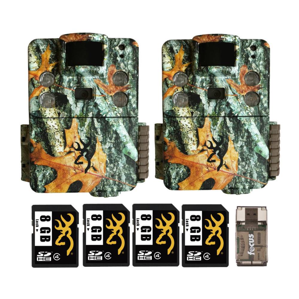 Browning Trail Cameras Strike Force HD Apex 18MP Game Cam (2-Pack) and Card Bundle