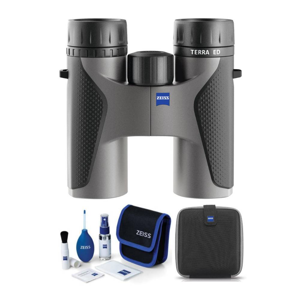 ZEISS 8x32 Terra ED Binoculars (Gray) with Lens Cleaning Kit