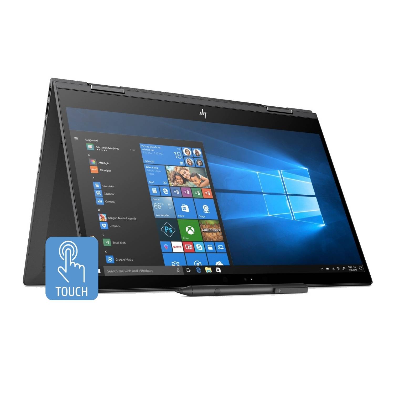 HP Envy x360 15.6-in Full HD Touch WLED AMD Ryzen 5 2500 Quad-Core 8GB 256GB SSD Convertible Laptop