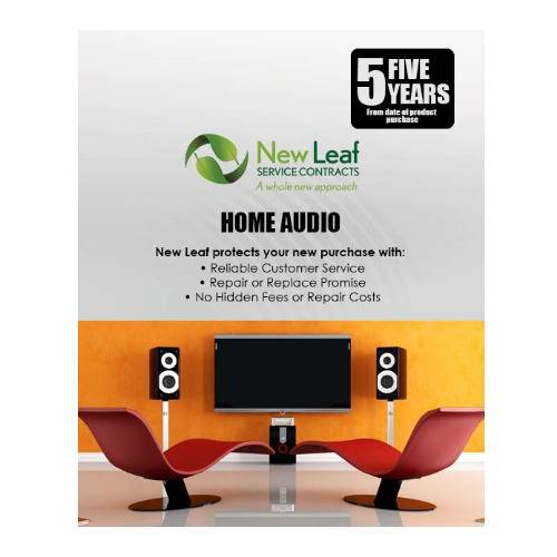 New Leaf 5-Year Audio Equipment Service Plan for Products Retailing Under $2500