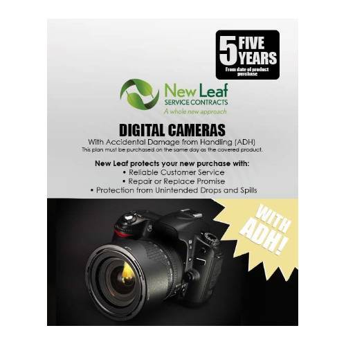 New Leaf 5-Year Digital Cameras Service Plan with ADH for Products Retailing Under $500