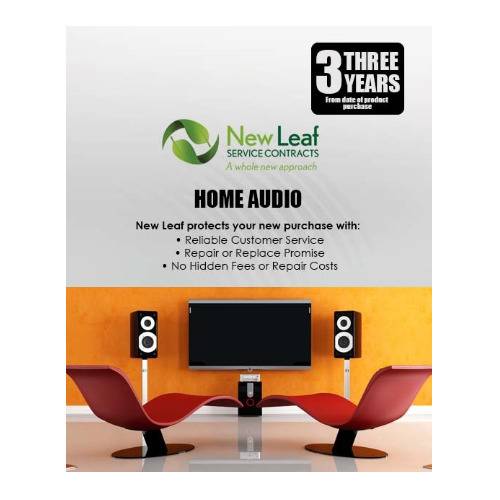 New Leaf 3-Year Audio Equipment Service Plan for Products Retailing Under $2500