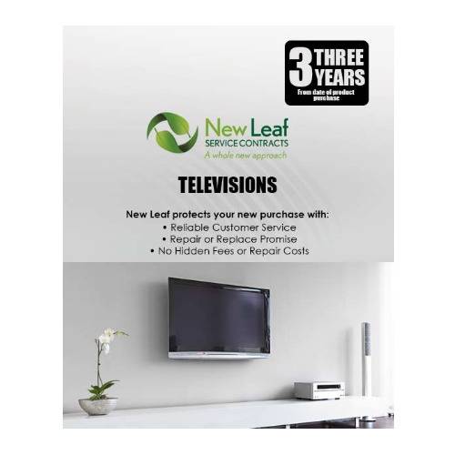 New Leaf 3-Year Televisions Service Plan for Products Retailing Under $1000