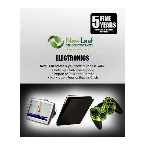 New Leaf 5-Year Mobile Electronics Service Plan for Products Retailing Under $5000