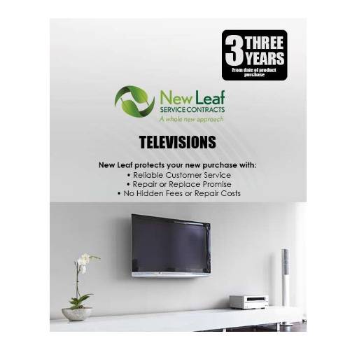 New Leaf 3-Year Televisions Service Plan for Products Retailing Under $25000