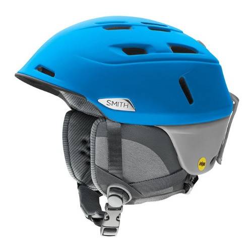 Smith Optics Camber MIPS Snow Helmet (Medium, Matte Imperial Blue-Cloudgrey)