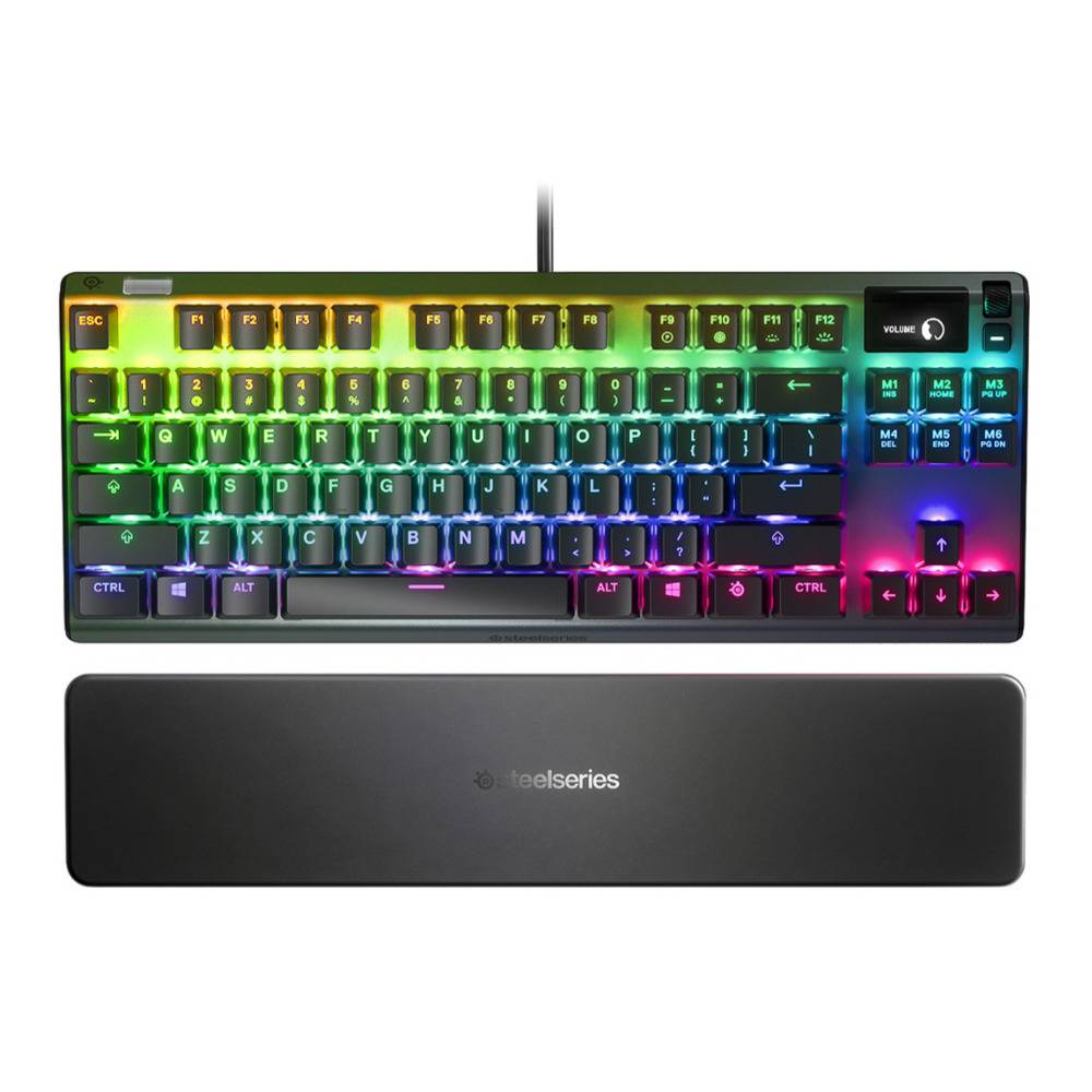 SteelSeries Apex Pro TKL Mechanical Switches Gaming Keyboard with OLED Smart Display