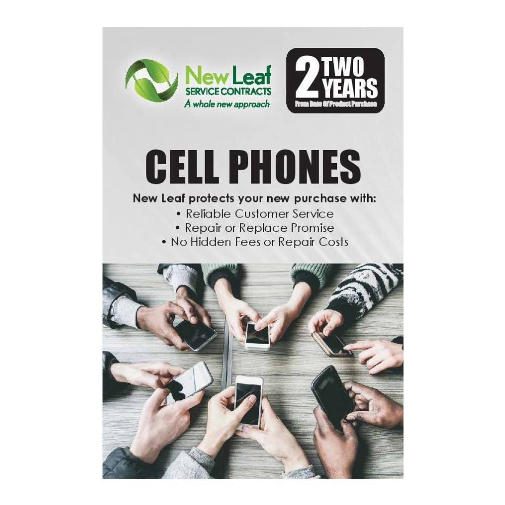 New Leaf 2-Year Cell Phones Service Plan for Products Retailing Under $750