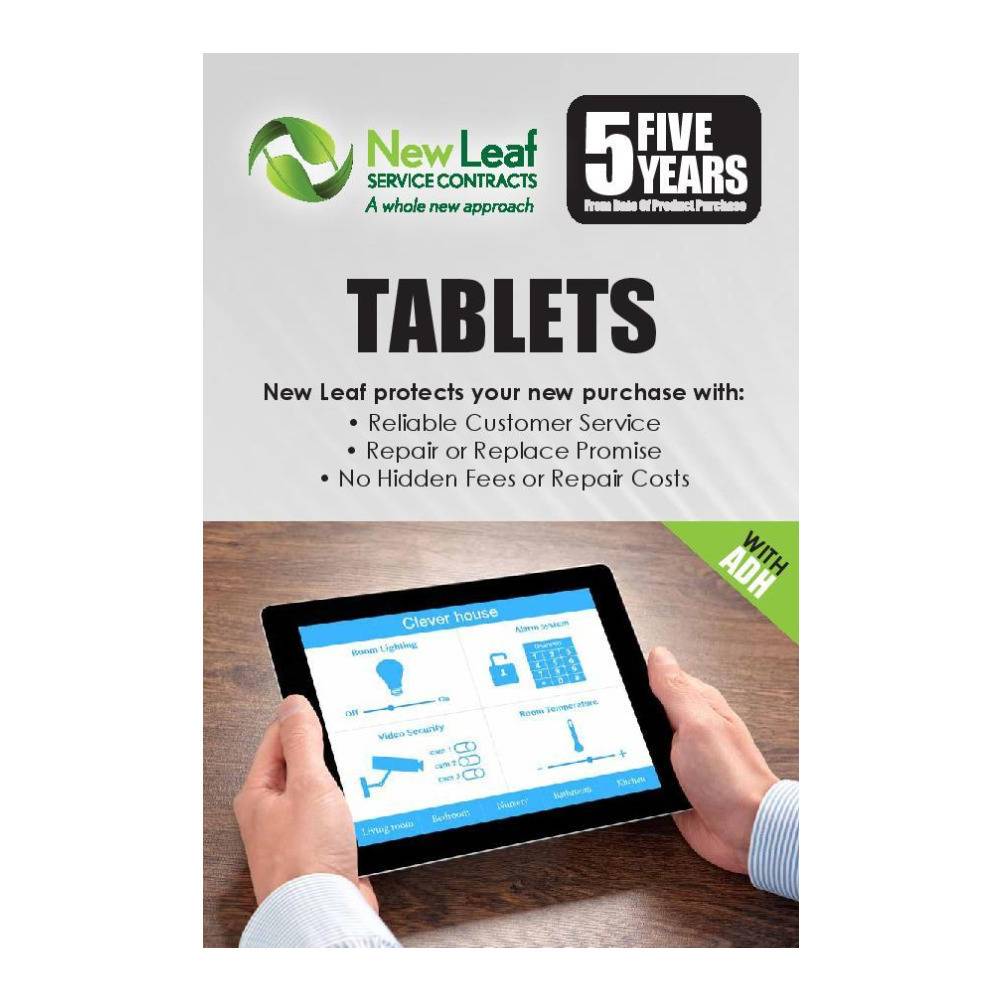 New Leaf 5-Year Internet Tablets Service Plan with ADH for Products Retailing Under $250