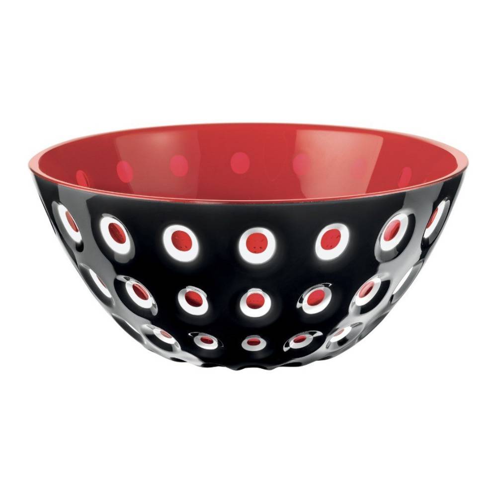 Guzzini 25cm Le Murrine Bowl (Black/White/Red)