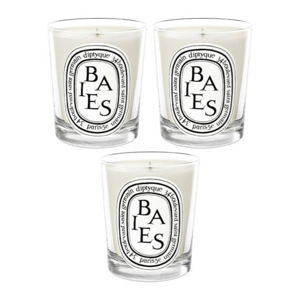 Diptyque Scented Classic Candle (Berries, 3-Pack)