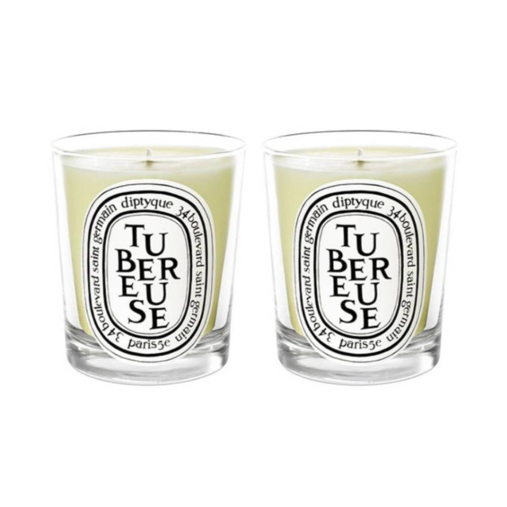 Diptyque Classic Scented Candle (Tuberose, 2-Pack)