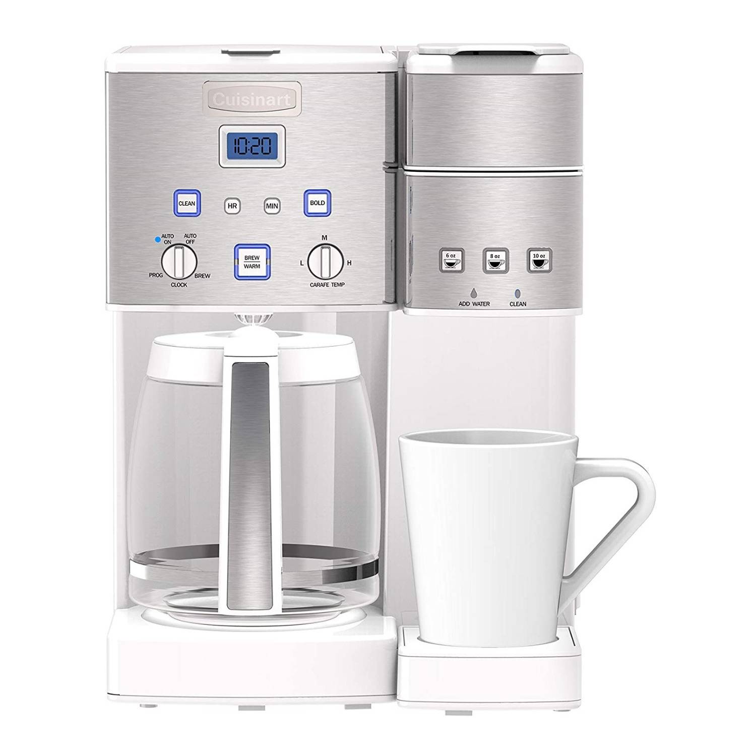 Cuisinart SS-15W Coffee Center 12-Cup Coffeemaker and Single-Serve Brewer (White)